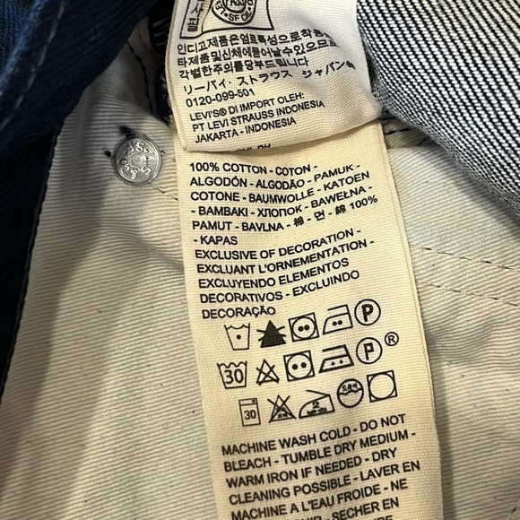 Levi's 1961 Mens Wellthread 551Z Authentic Straight Fit Jeans Raven Lily NWT - Picture 12 of 14